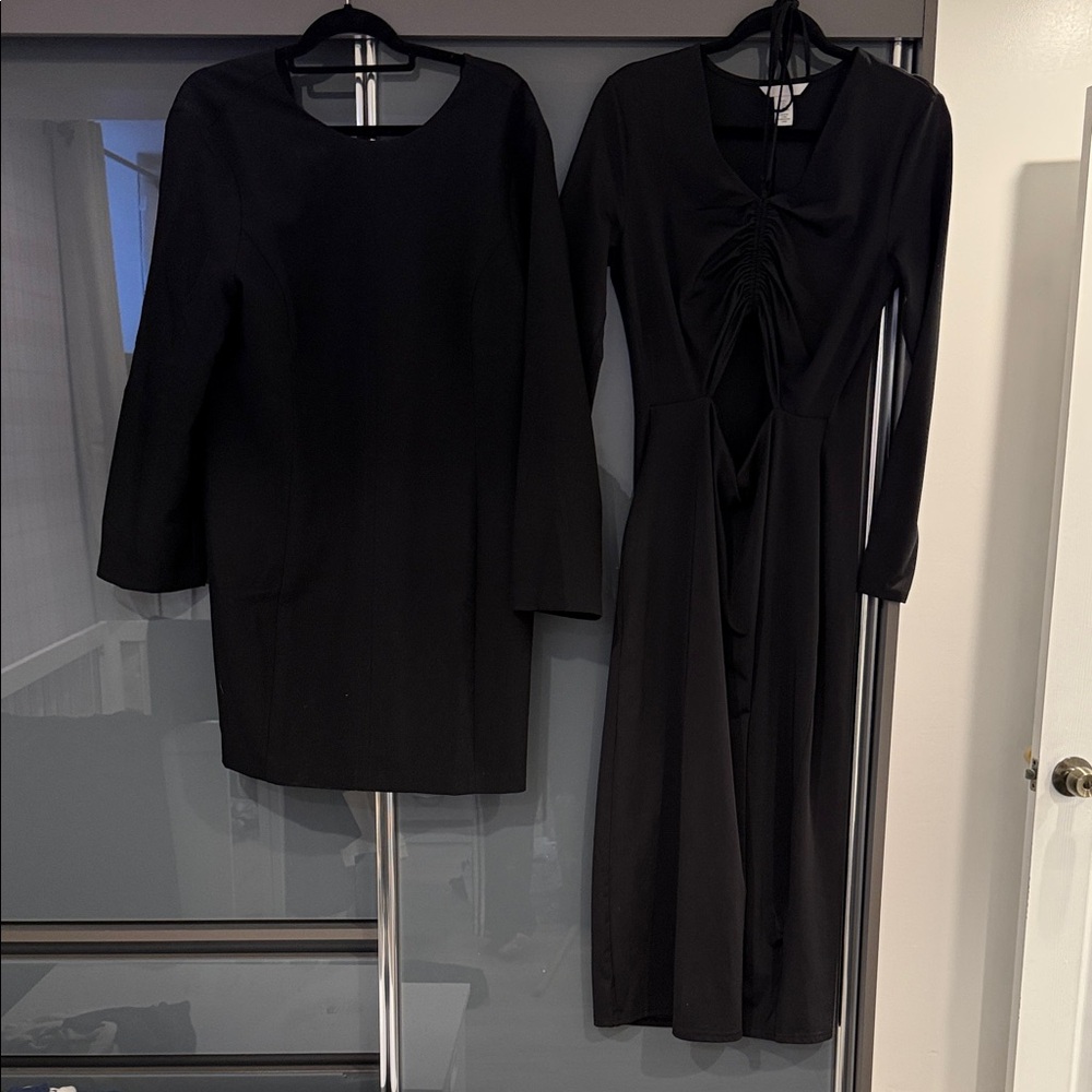 Women's Black Long Sleeve Dress H&M